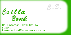 csilla bonk business card